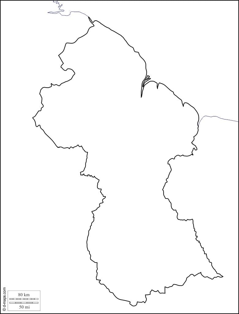 வெற்று வரைபடத்தை கயானா
