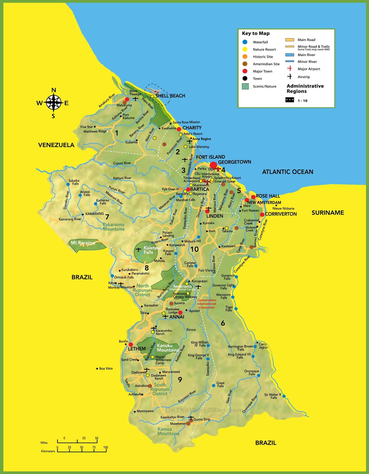 வரைபடம் படம் கயானா